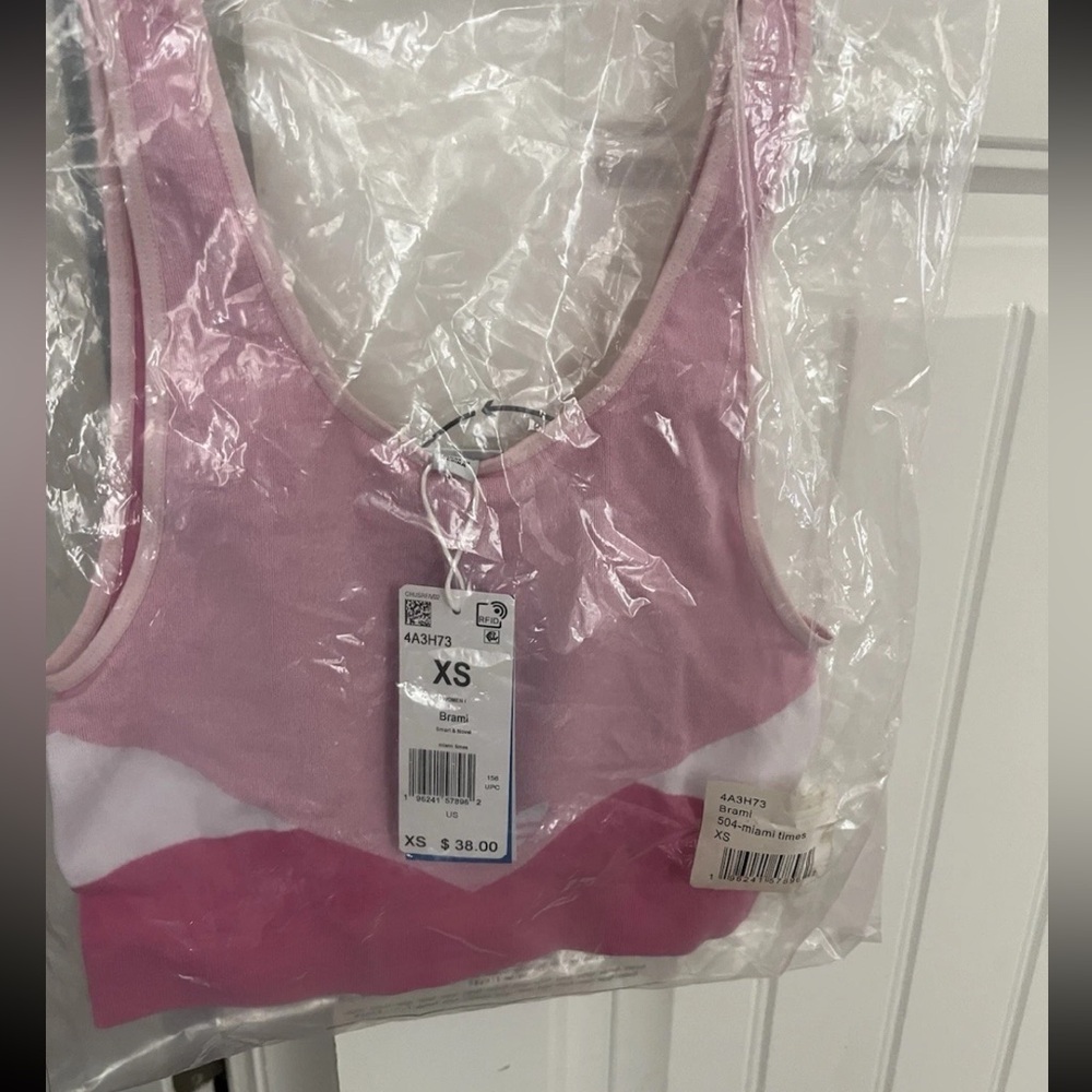 Adidas Women's Pink Ombre Brami/Sports Bra XS